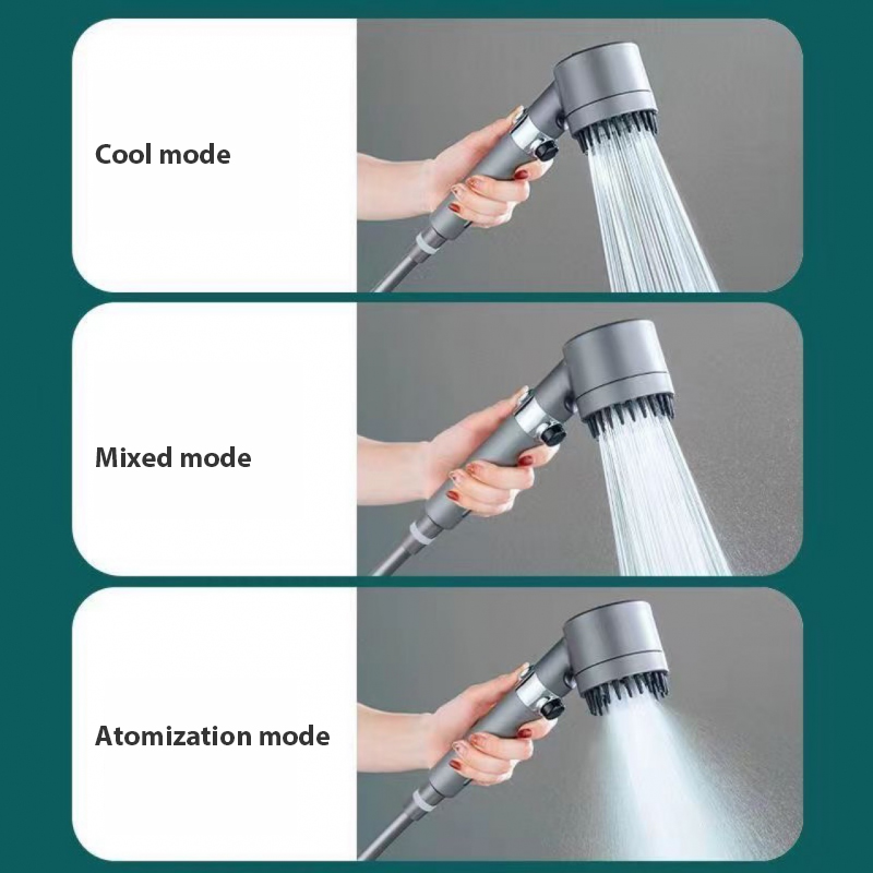 Filtered Shower Head Set | Massaging Handheld | Multiple Pressure Modes | High Water Flow